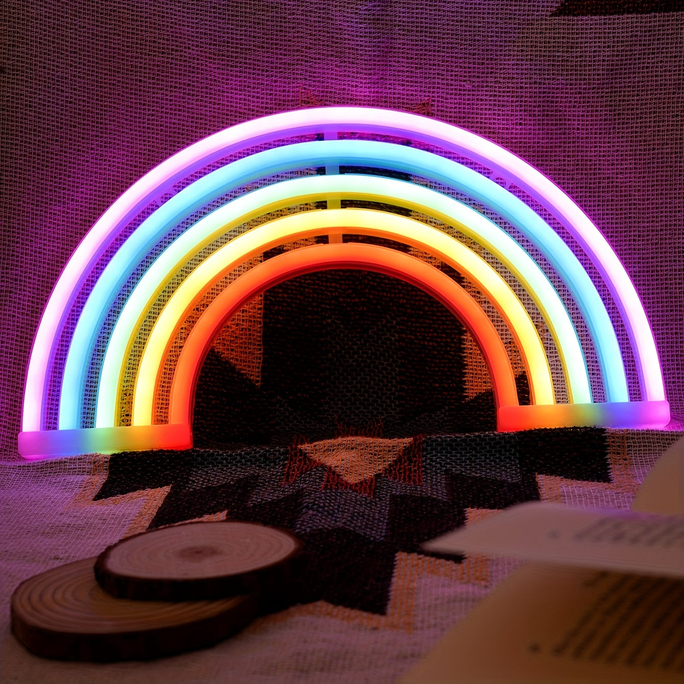 RainbowLight – Colorful Neon LED Lamp with USB/Battery