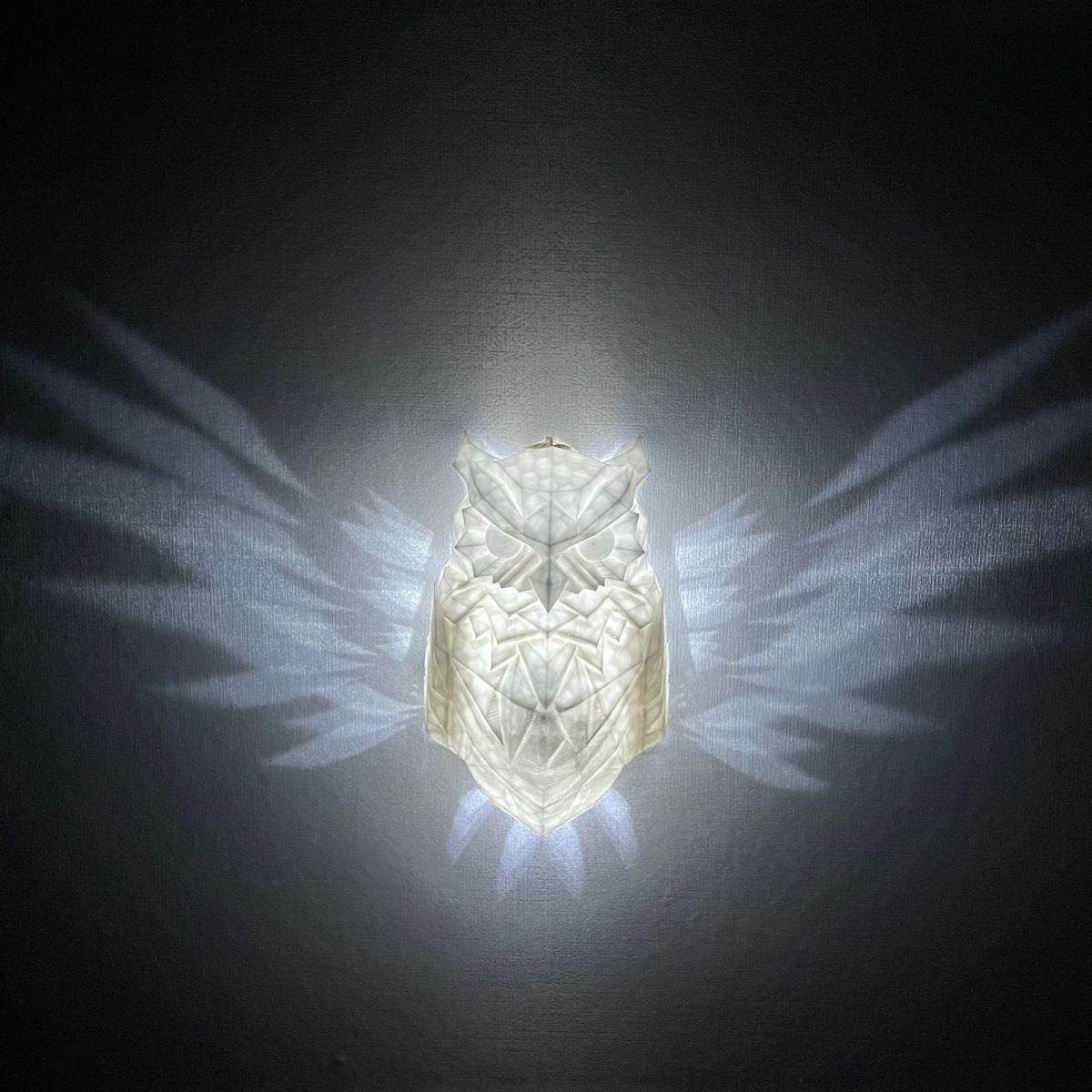 Owl Glow Wall Lamp - Geometric LED Wall Decoration