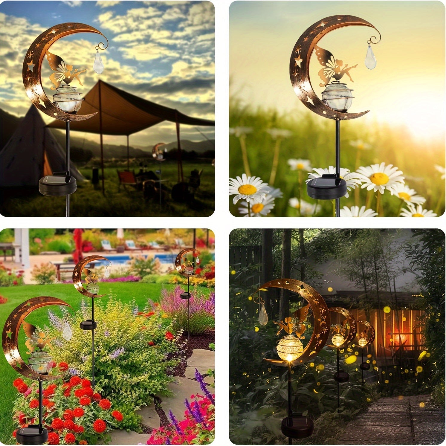 MoonGlow – Magical Garden Lamp with Sun & Moon