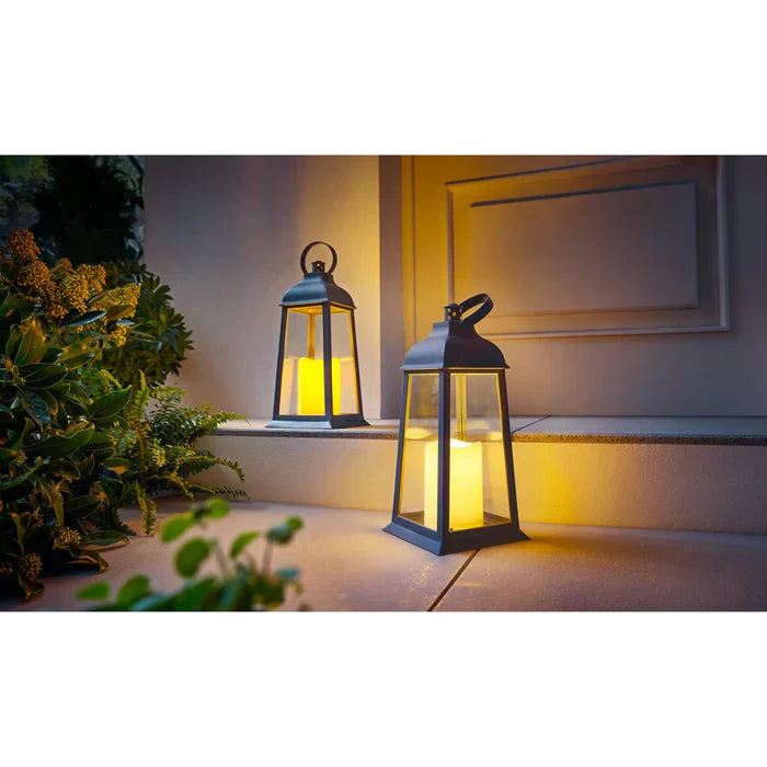 NightGuard - Set of 2 LED outdoor candle holders