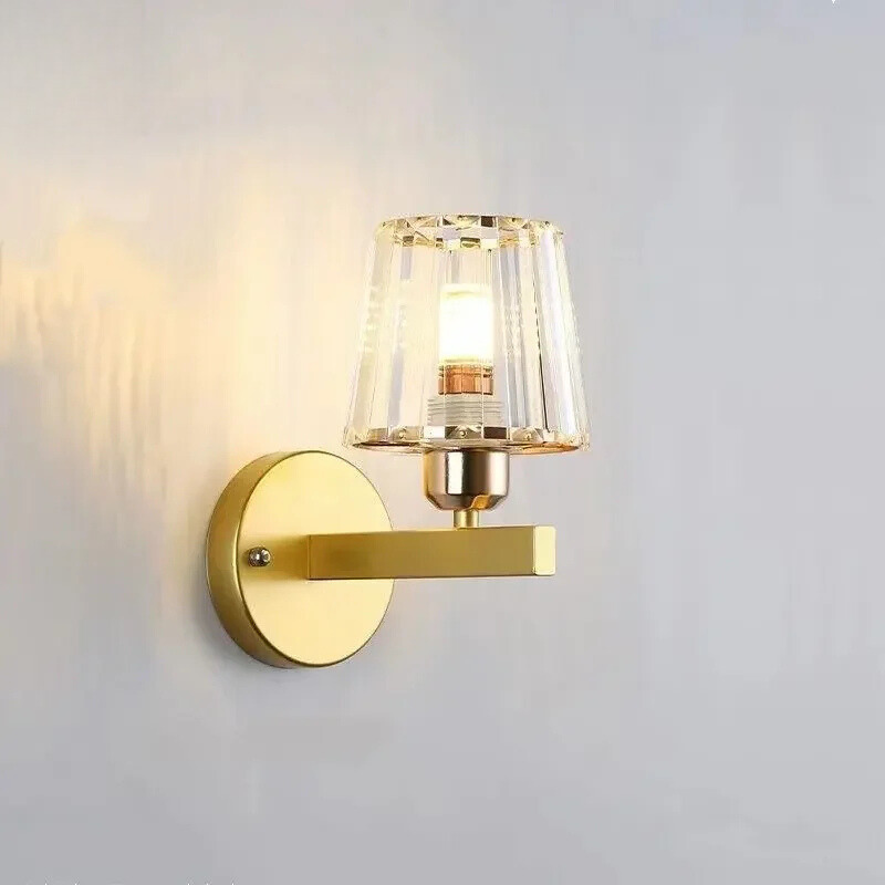 CrystalLuxe - Elegant Crystal LED Wall Light