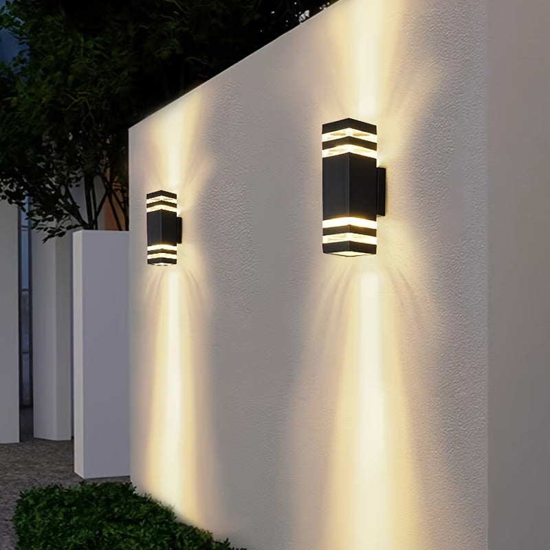DualWall Lamp – Modern Double Cup Outdoor Wall Lamp