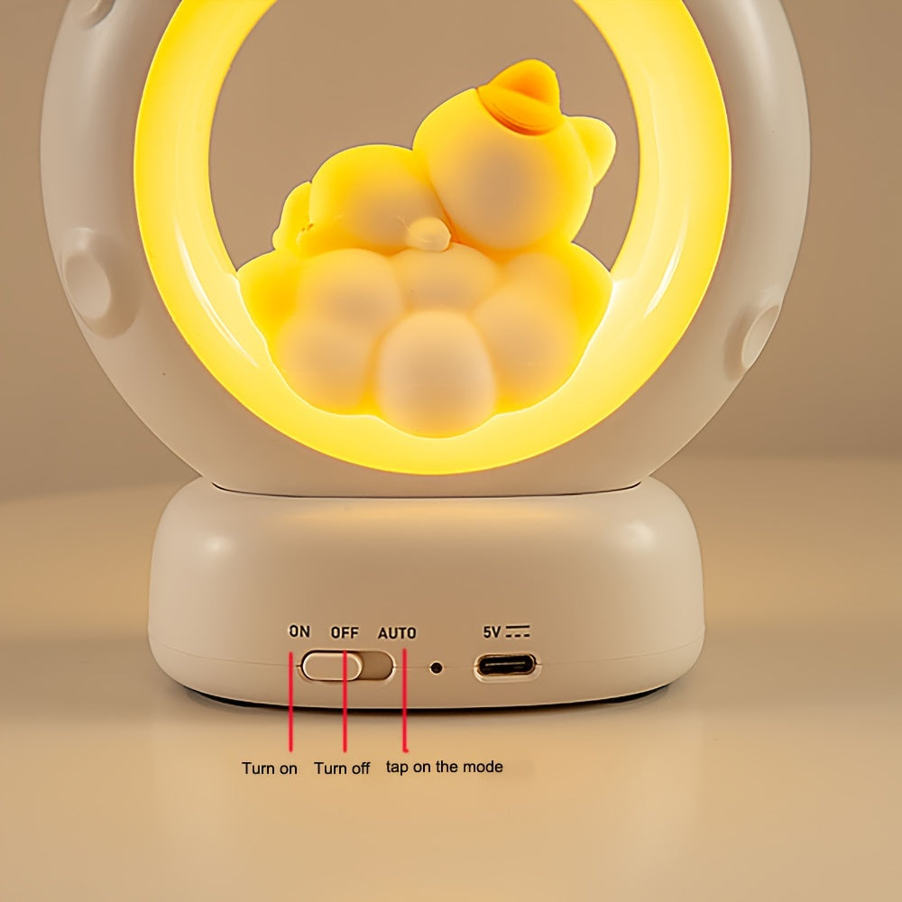 SleepyCat Lamp - Dimmable USB Cat Night Light
