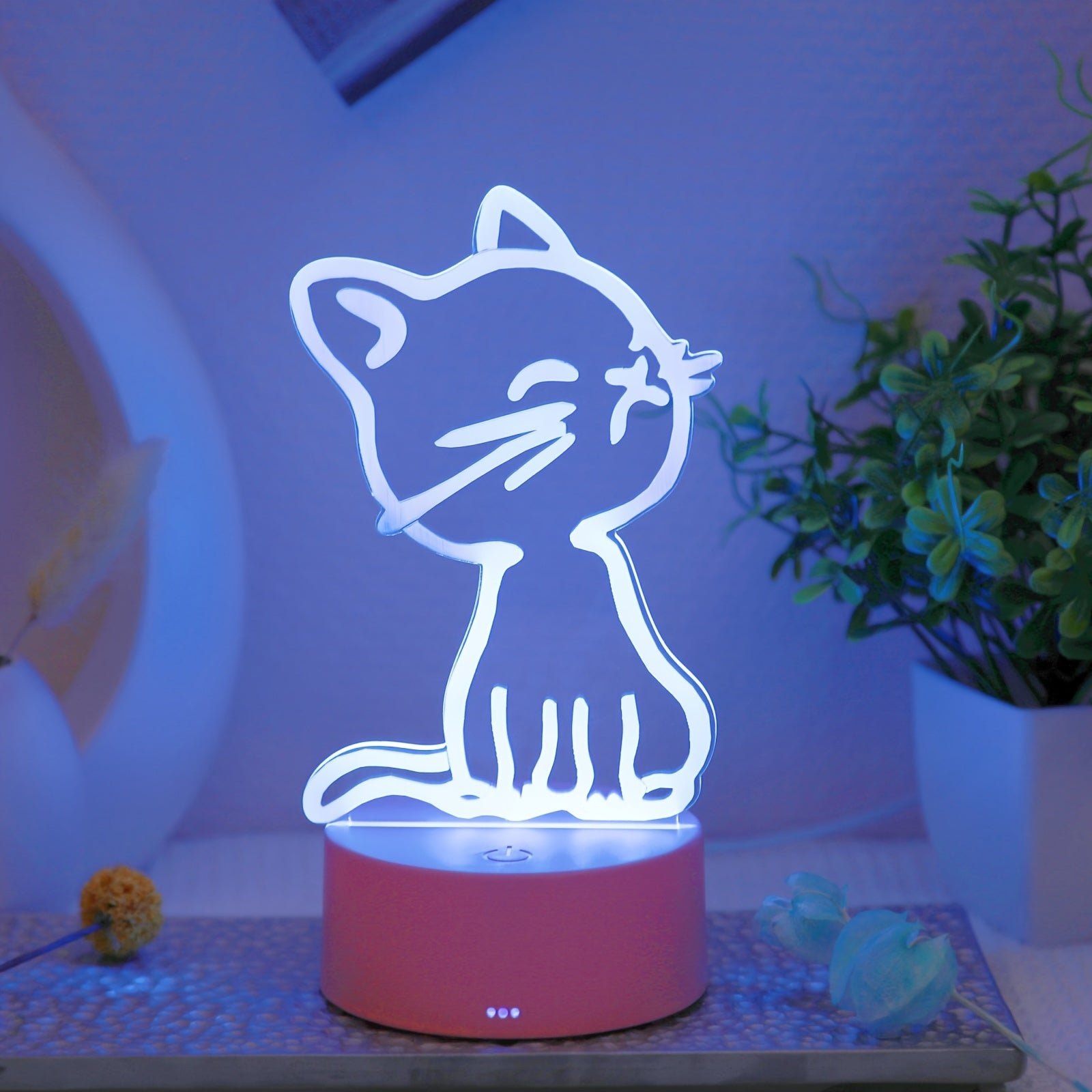 GlowPaw - 3D Touch Night Light for Cats