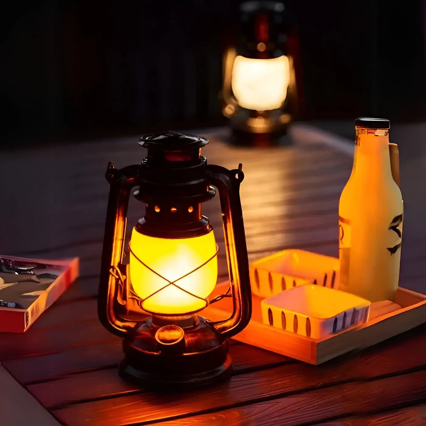 Industrial LED Pendant Lamp - for Atmospheric Evenings & Outdoor Use