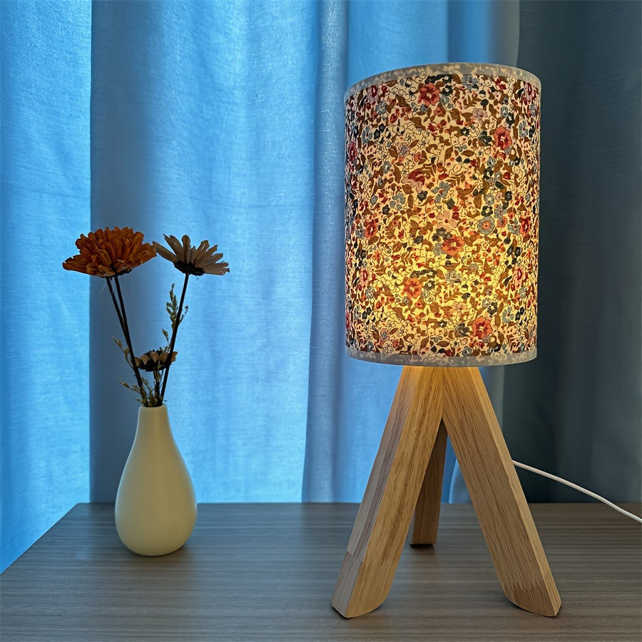 Wooden Light Table Lamp - Minimalist Wooden Lamp with USB