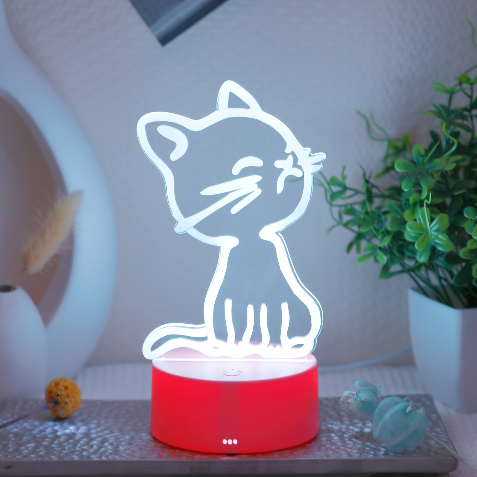 GlowPaw - 3D Touch Night Light for Cats