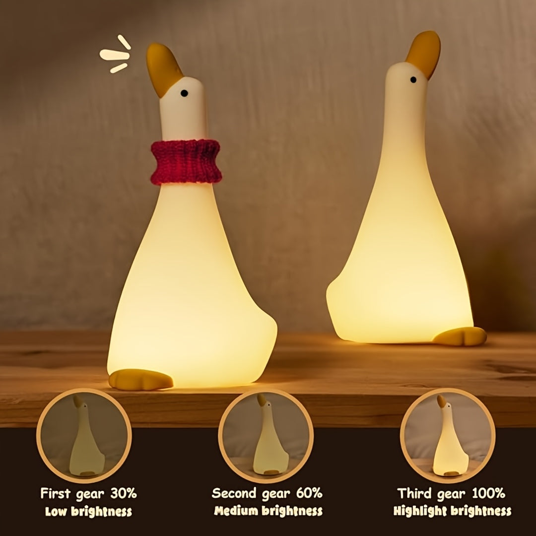 DreamDuck Lamp - silicone night light with rechargeable touch sensor