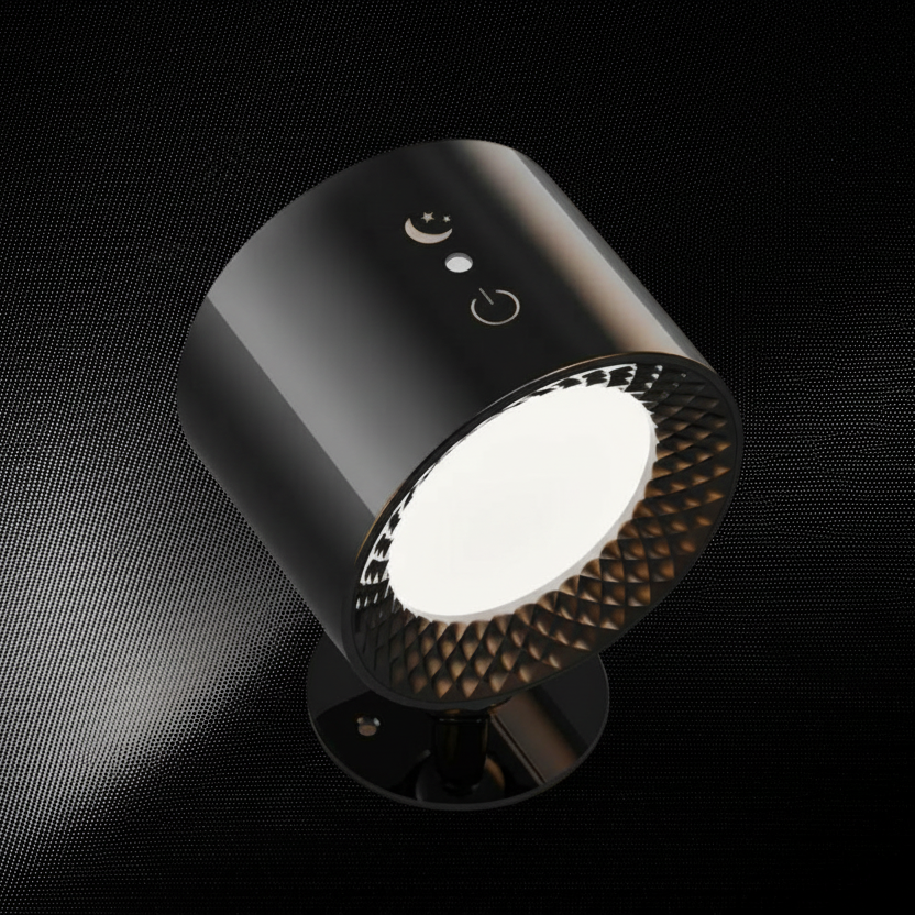 360° Rechargeable Magnetic Wall Lamp – Cordless Rotatable LED Wall Light with Remote Control