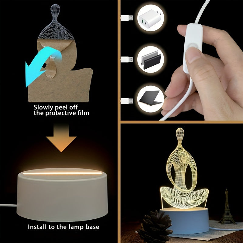 ZenLight - Modern 3D Yogalamp