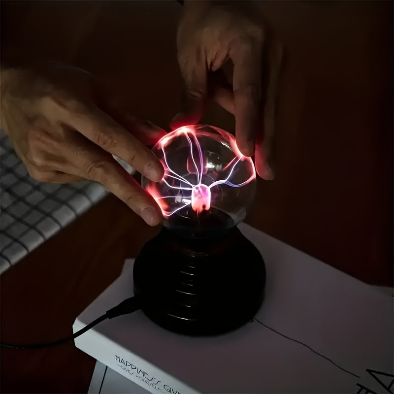 PlasmaGlow - Interactive LED Plasma Ball with USB