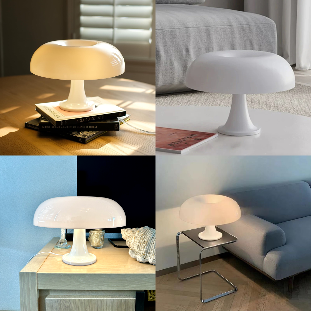 White Shoots – Elegant White LED Mushroom Lamp