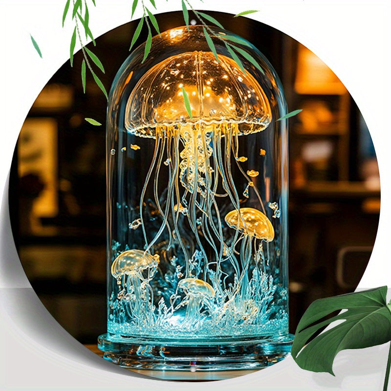 CrystalJelly – Artistic Glass Crab Lamp