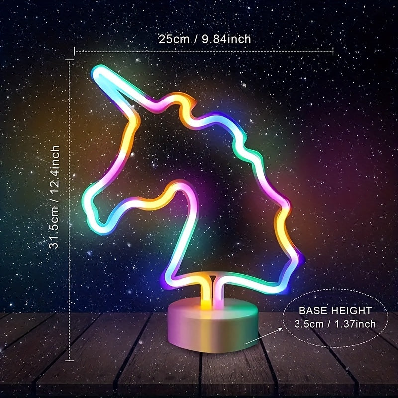 UnicornGlow Lamp - Neon Unicorn USB Desk Lamp for Party Decoration