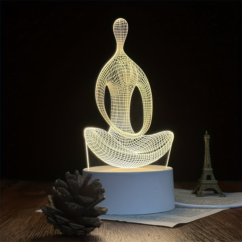 ZenLight - Modern 3D Yogalamp