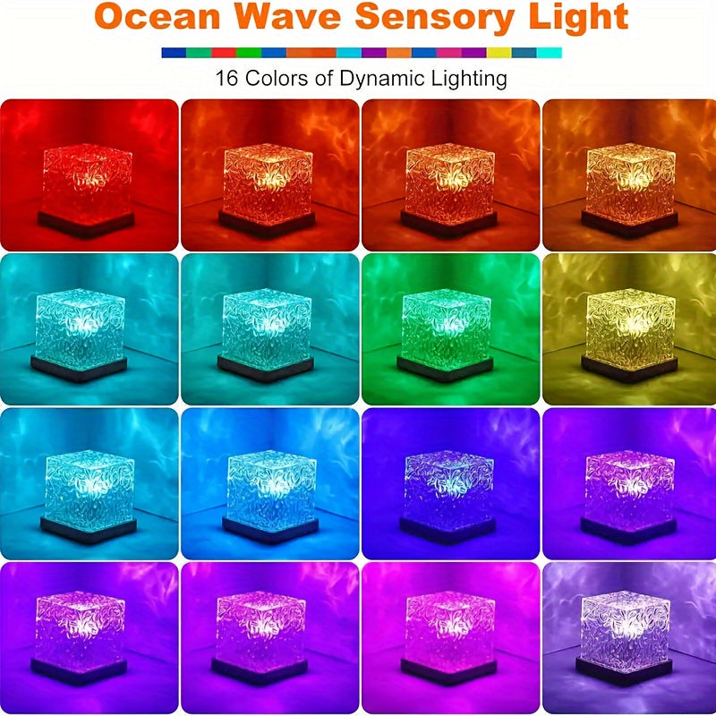 OceanWave - LED Night Light with 16 Colors and Wave Effect