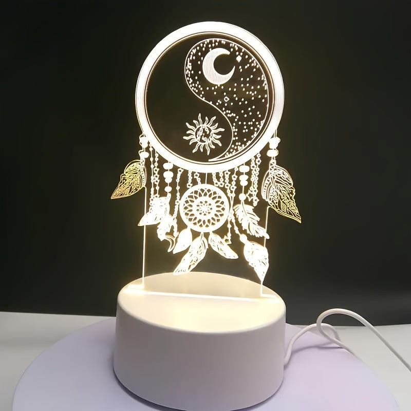 Dream Catcher Glow – 3D LED-Night Light with USB