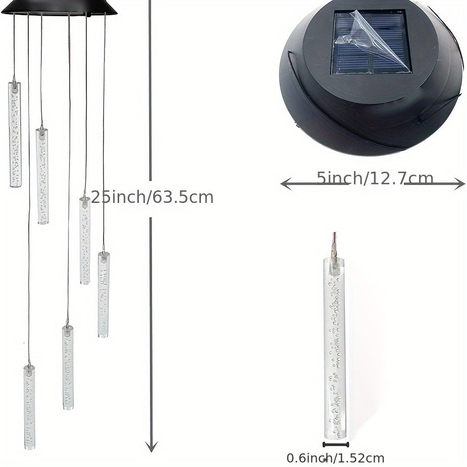SolarChime - Colorful LED Wind Chime Outdoor