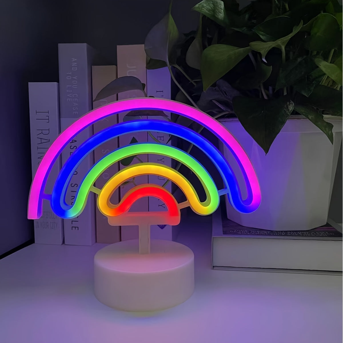 RainbowGlow – Modern Neon Rainbow with Design Foot