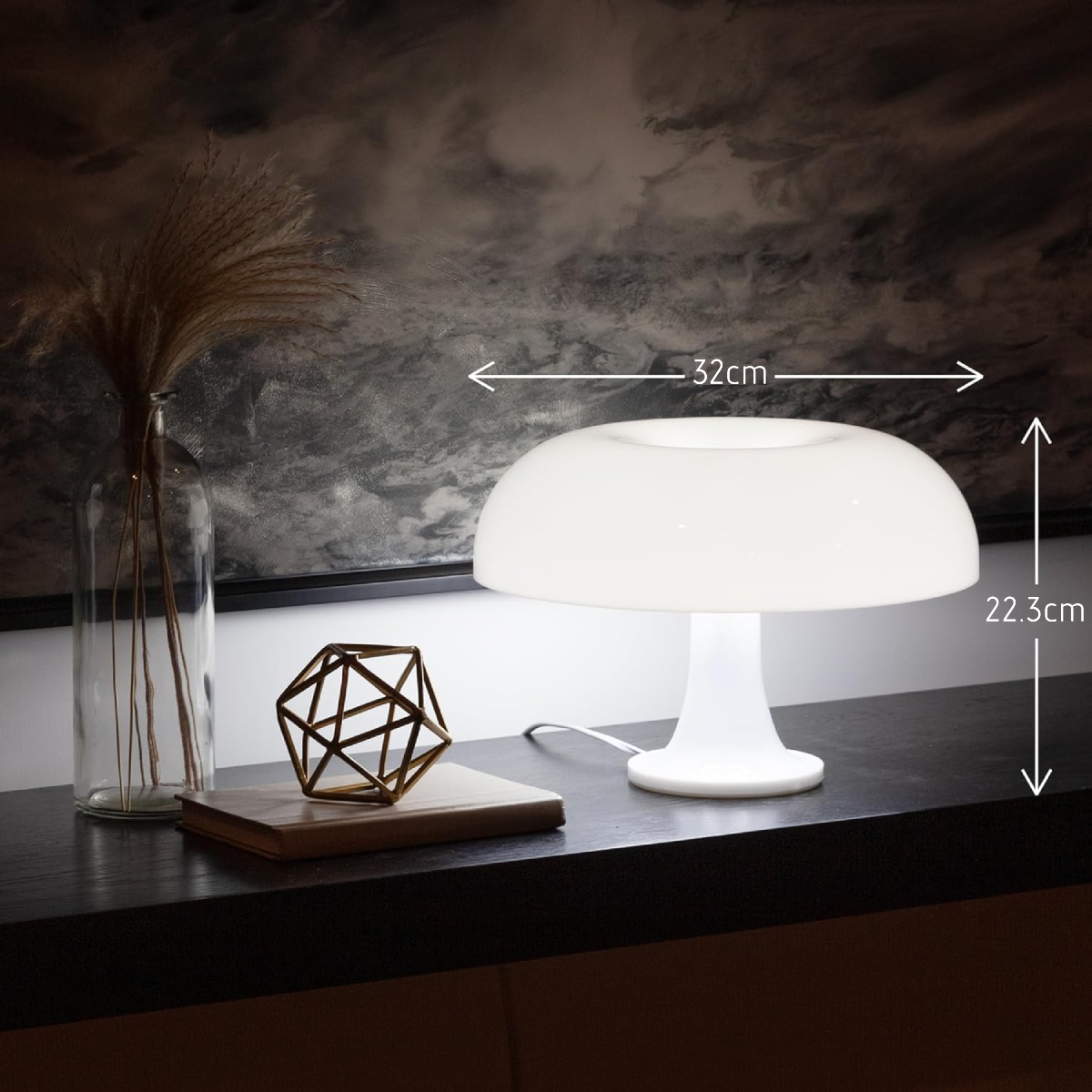 White Shoots – Elegant White LED Mushroom Lamp