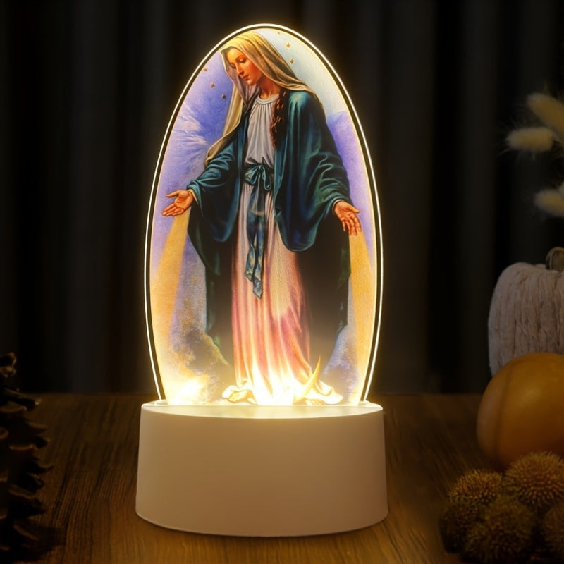 SacredGlow – LED Night Light Virgin Mary with USB