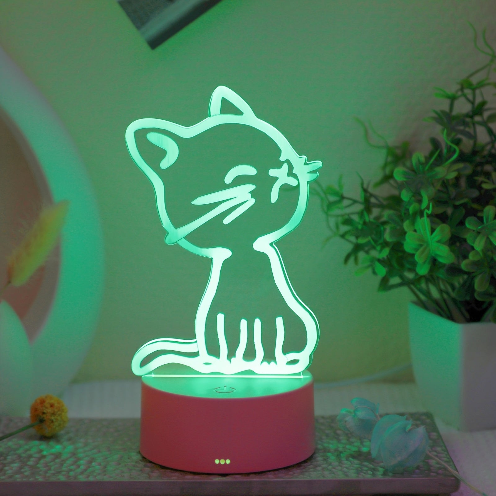 GlowPaw - 3D Touch Night Light for Cats