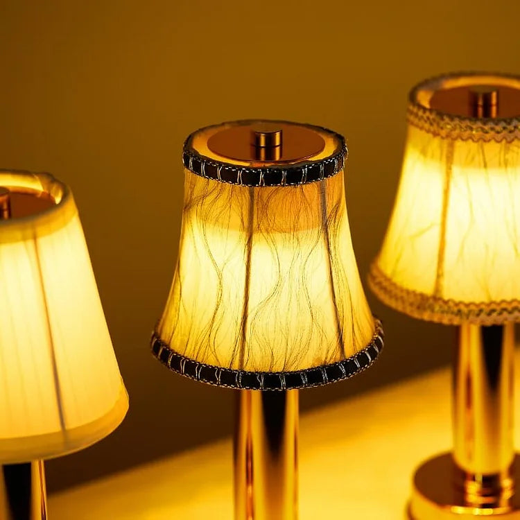 LuxeSilk Thread Lamp - Elegant Wireless Table Lamp for Atmospheric Rooms