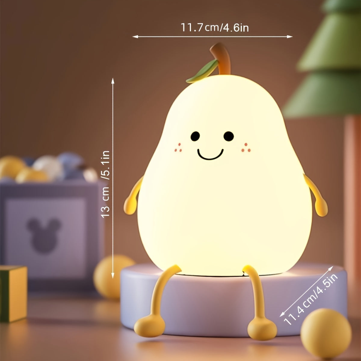 PearGlow Lamp - Dimmable USB Rechargeable LED Lamp