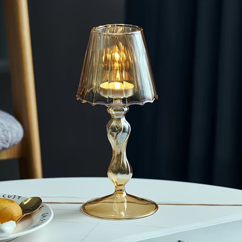 CrystalGlow – Luxurious Glass Table Lamp & Candelabra