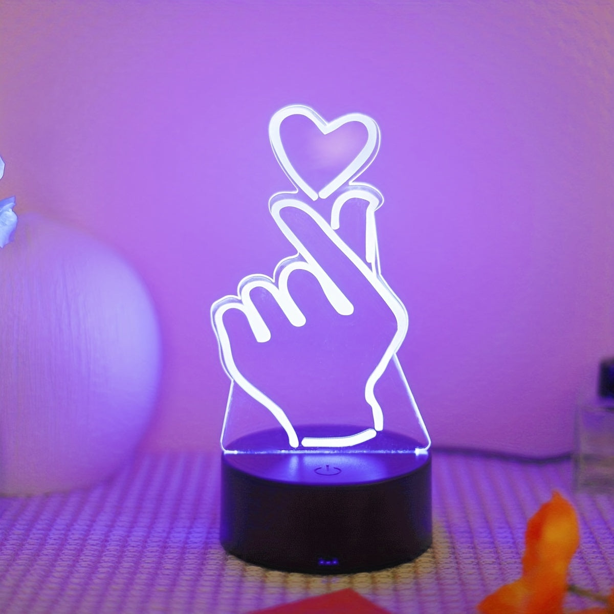 IllumiHeart - Colorful LED night light with touch control