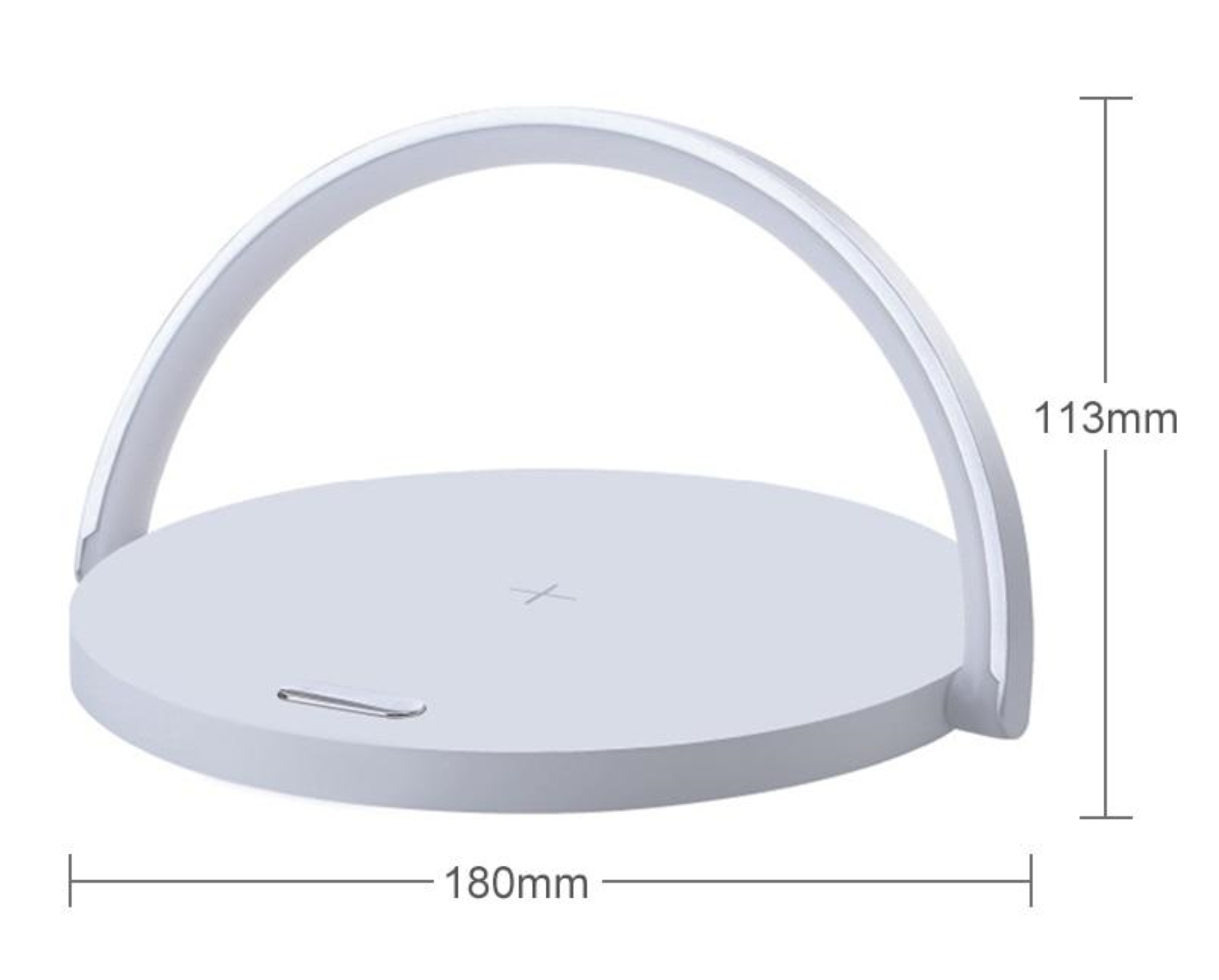 Bowlight Design- Stylish 3-in-1 Night Light with Qi Charger
