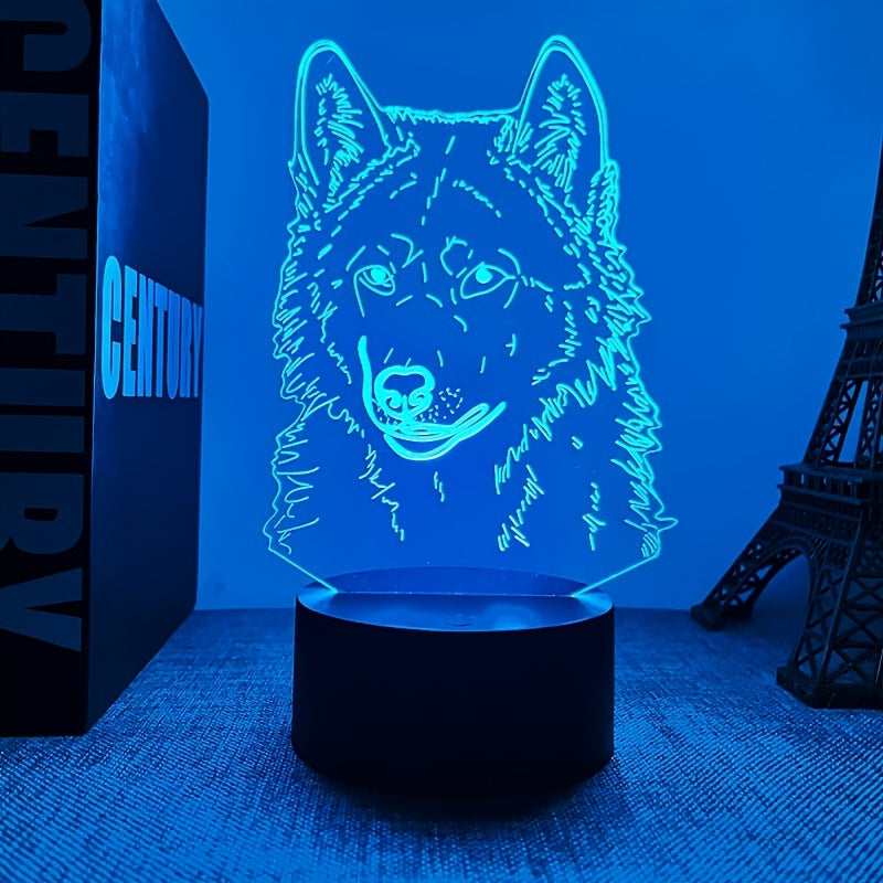 Wolf Light – 3D Mood Light with Touch Function