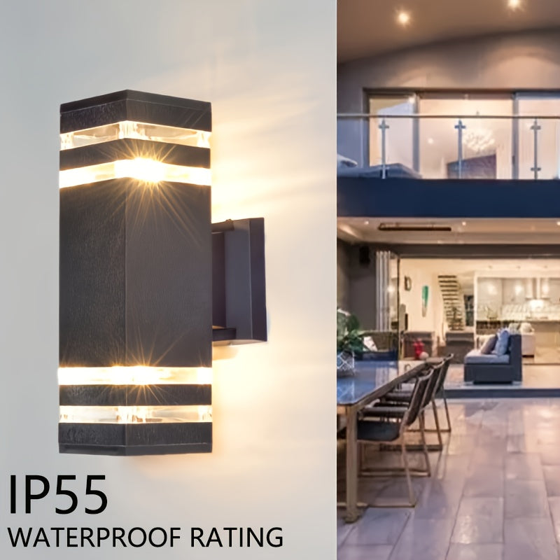 DualWall Lamp – Modern Double Cup Outdoor Wall Lamp