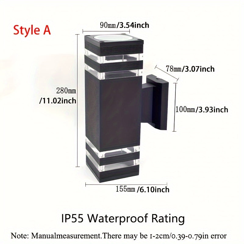 DualWall Lamp – Modern Double Cup Outdoor Wall Lamp