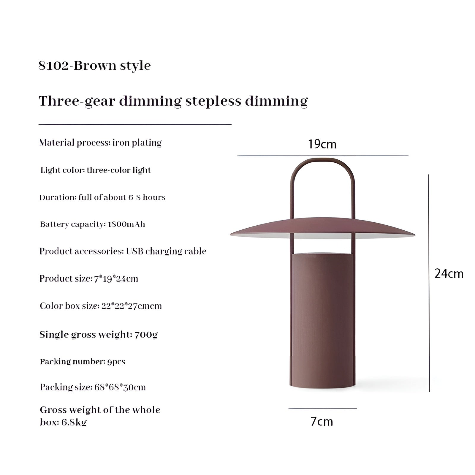 GlowLight Garden Light – Magical LED Table Lamp for Outdoor Use, Water Resistant & Rechargeable