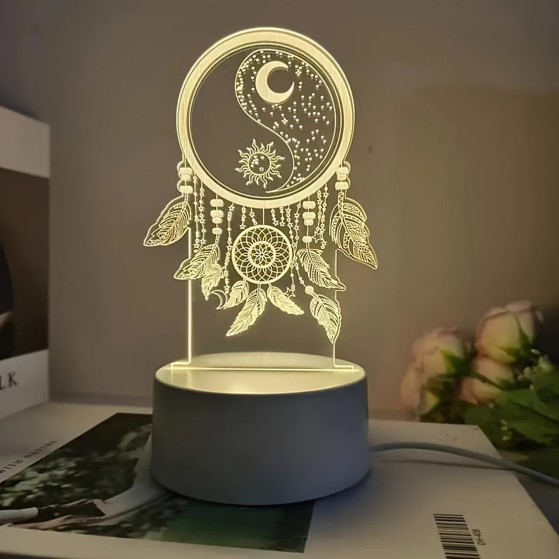 Dream Catcher Glow – 3D LED-Night Light with USB