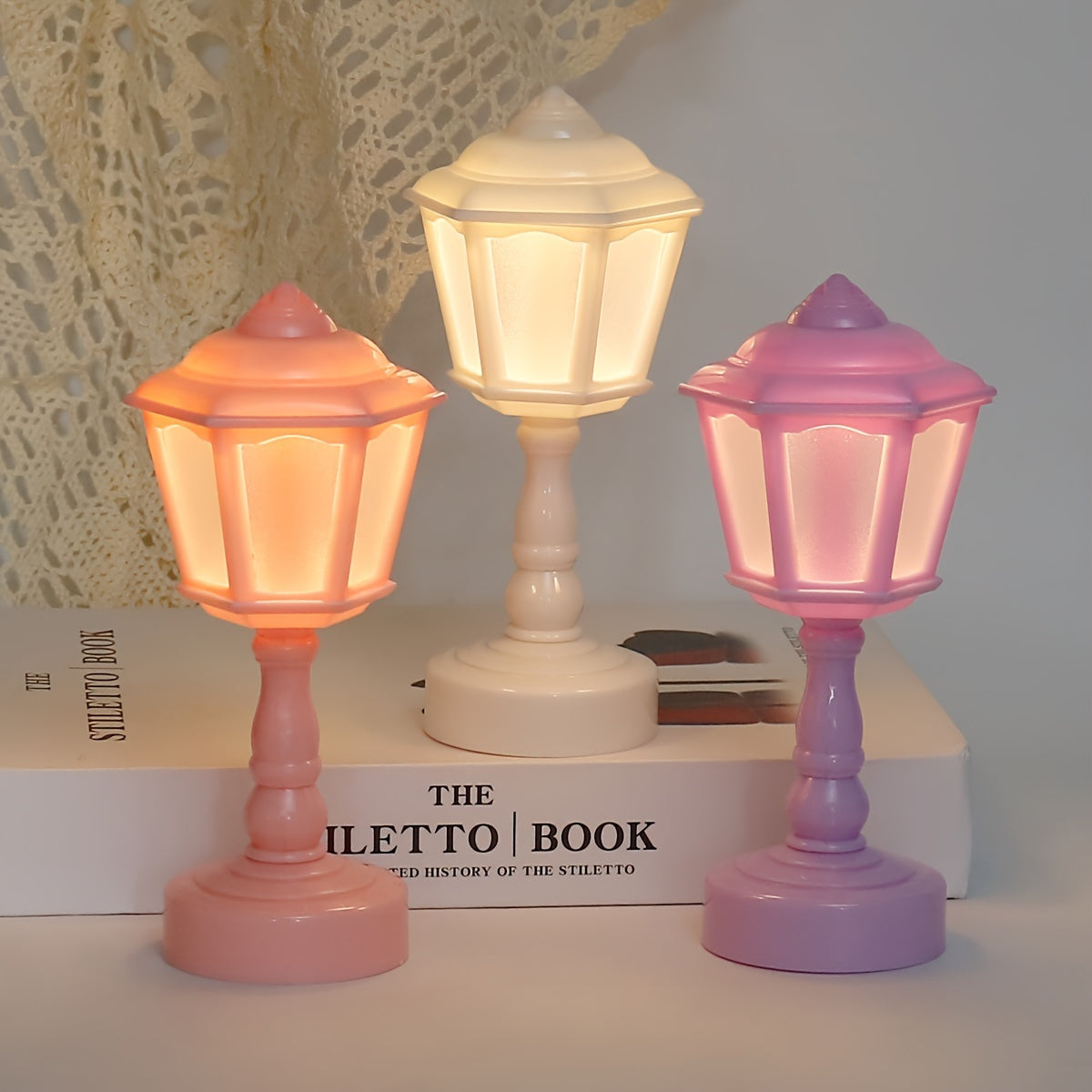 UmbrellaGlow - Vintage Mini Table Lamp with Charm