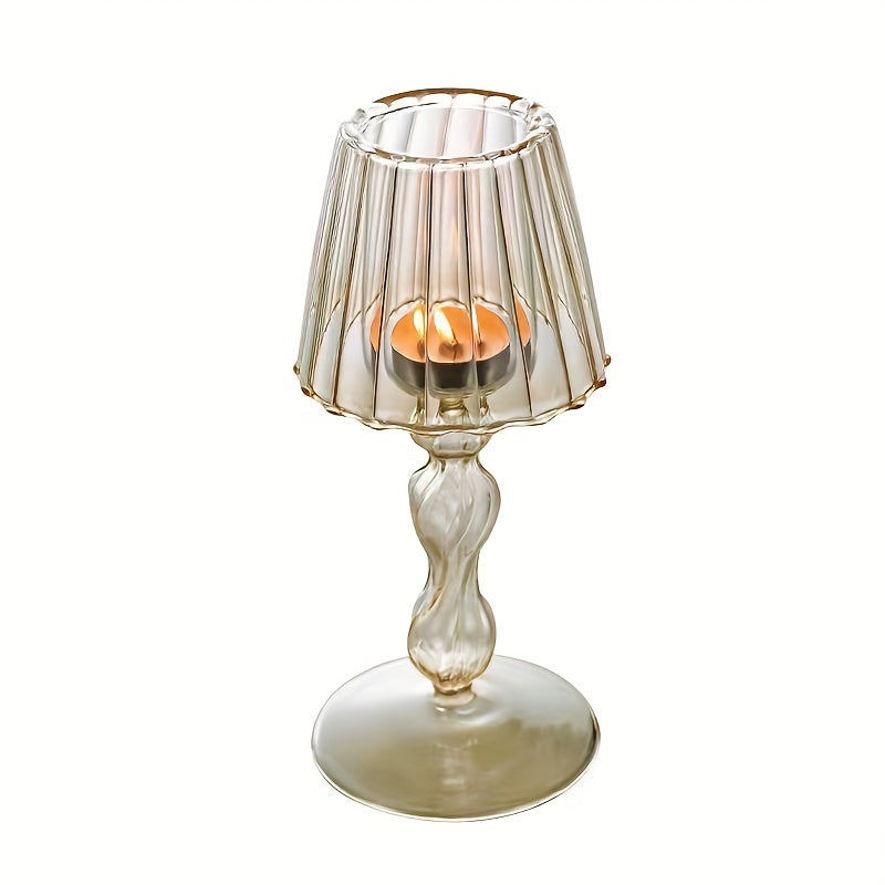 CrystalGlow – Luxurious Glass Table Lamp & Candelabra