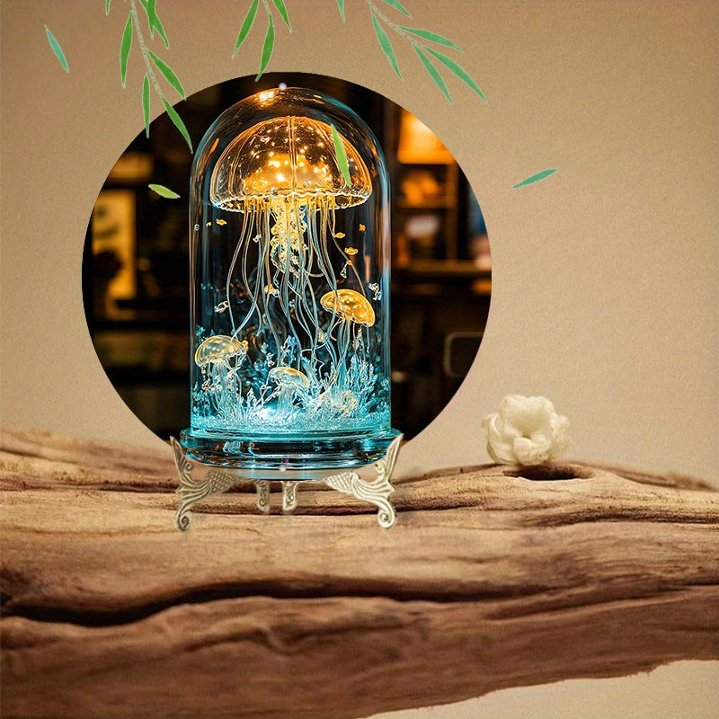 CrystalJelly – Artistic Glass Crab Lamp