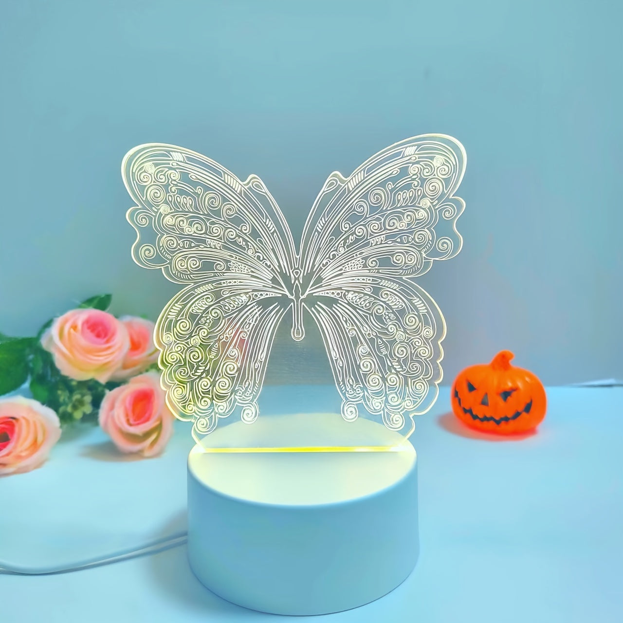 ButterflyGlow Lamp - Geometric 3D LED Night Light