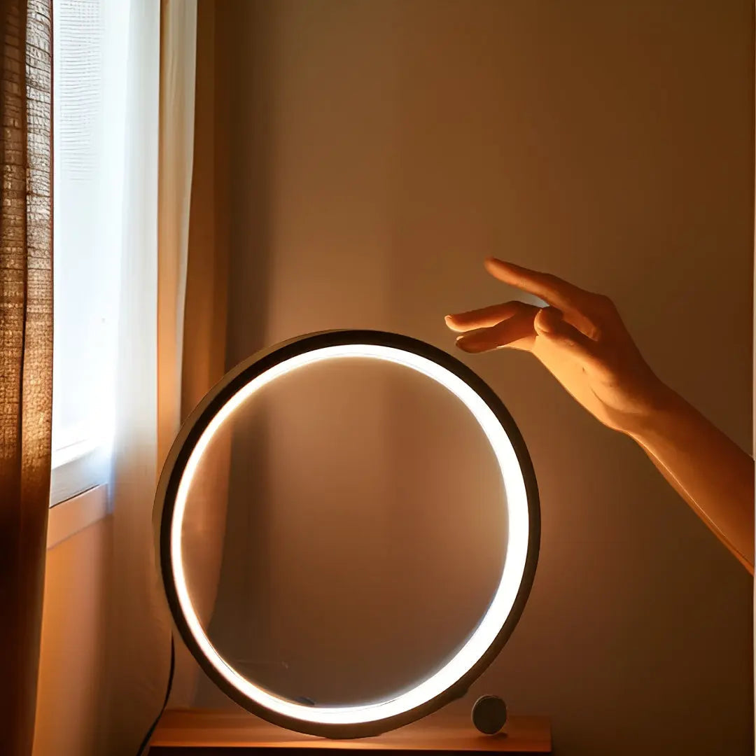 Halo Glo Table Lamp: Elegant LED Lighting with Touch Control