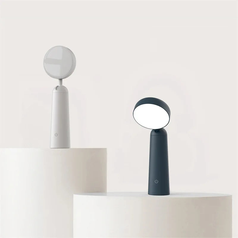 Modern Black Table Lamp with Golden Accents – Luxurious LED Lighting