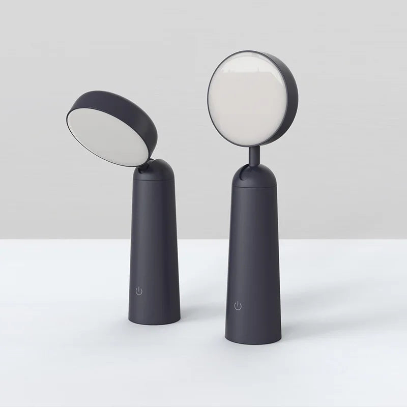 Modern Black Table Lamp with Golden Accents – Luxurious LED Lighting