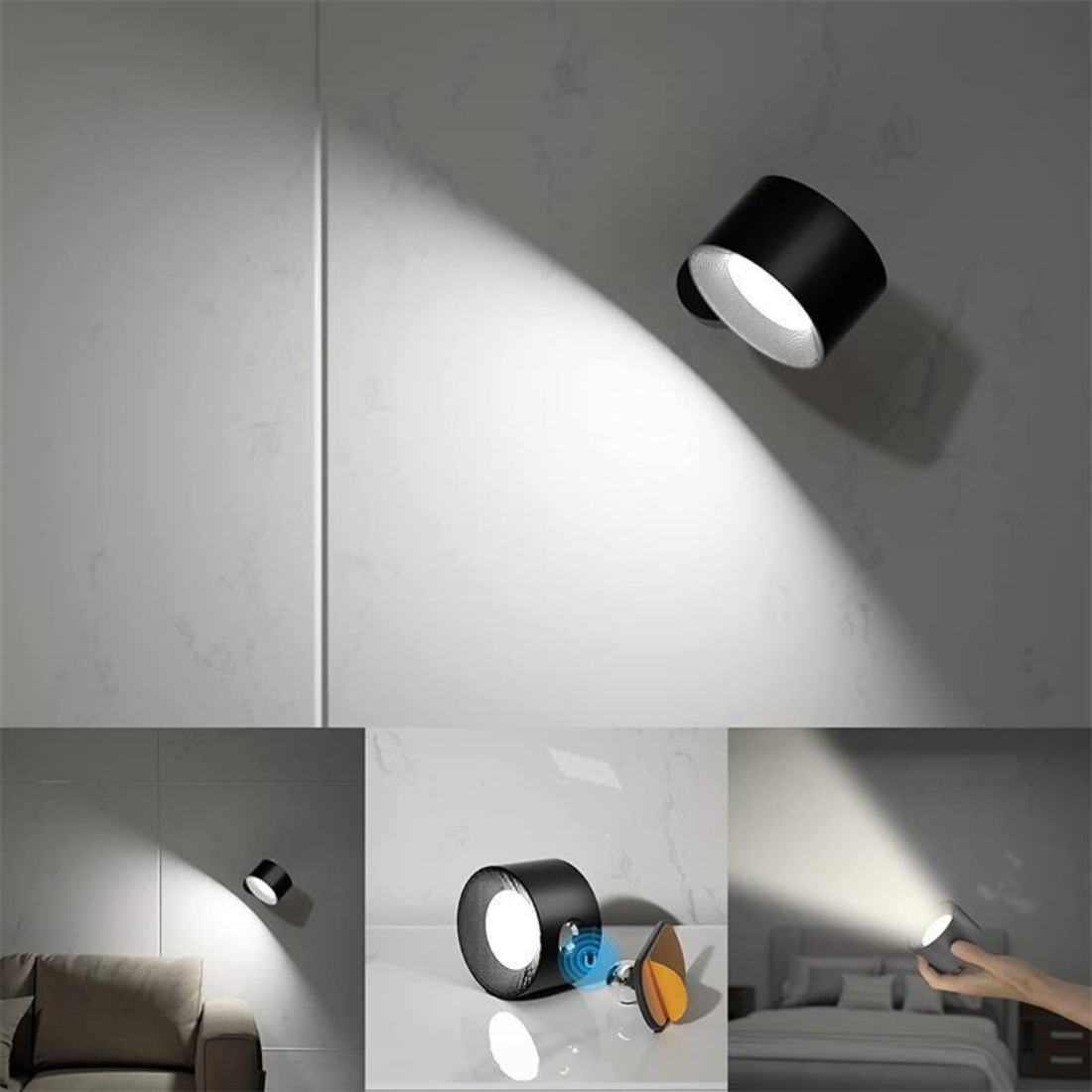 FlexiLamp - Wireless 360° Wall Lamp with Rechargeable LED