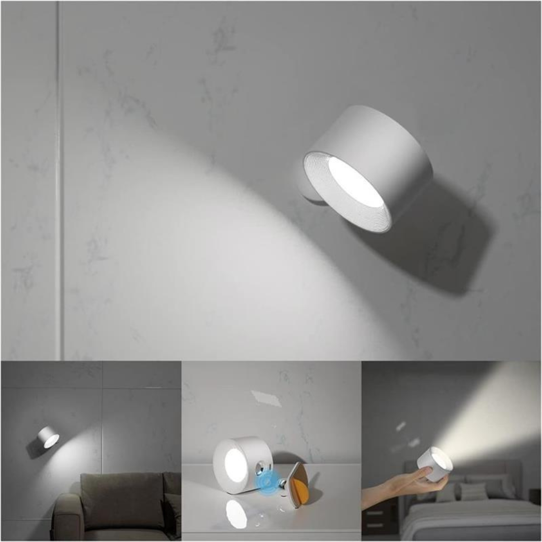 FlexiLamp - Wireless 360° Wall Lamp with Rechargeable LED