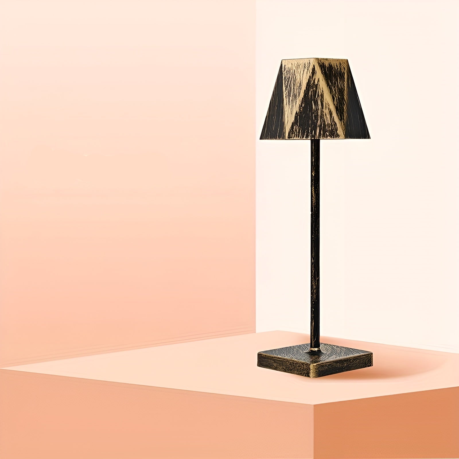 Elegant Retro LED Table Lamp - Wireless & Rechargeable