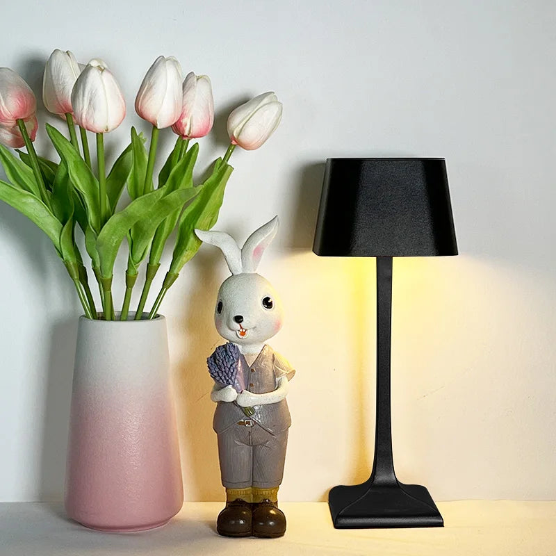 Angelic Light - Wireless Rechargeable LED USB Square Table Lamp