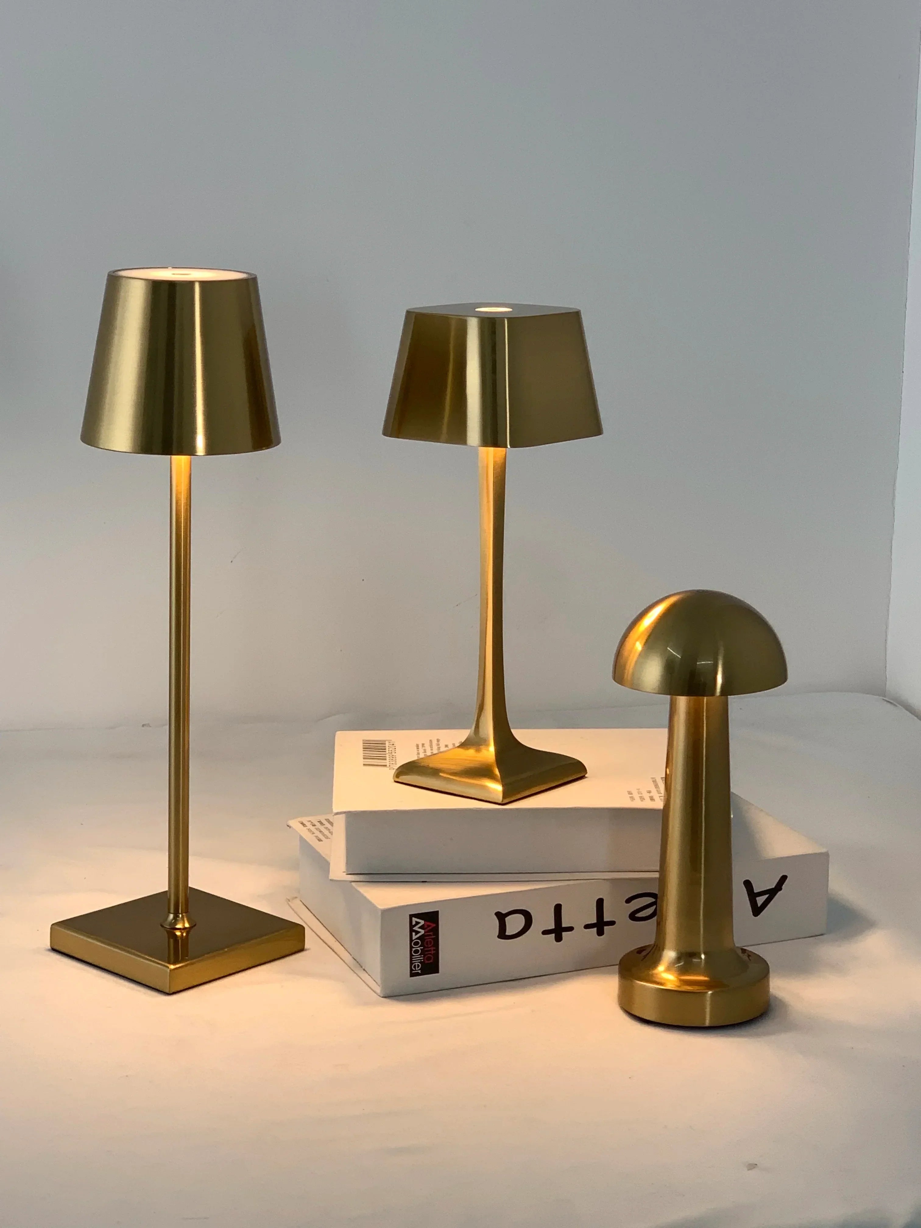Angelic Light - Wireless Rechargeable LED USB Square Table Lamp