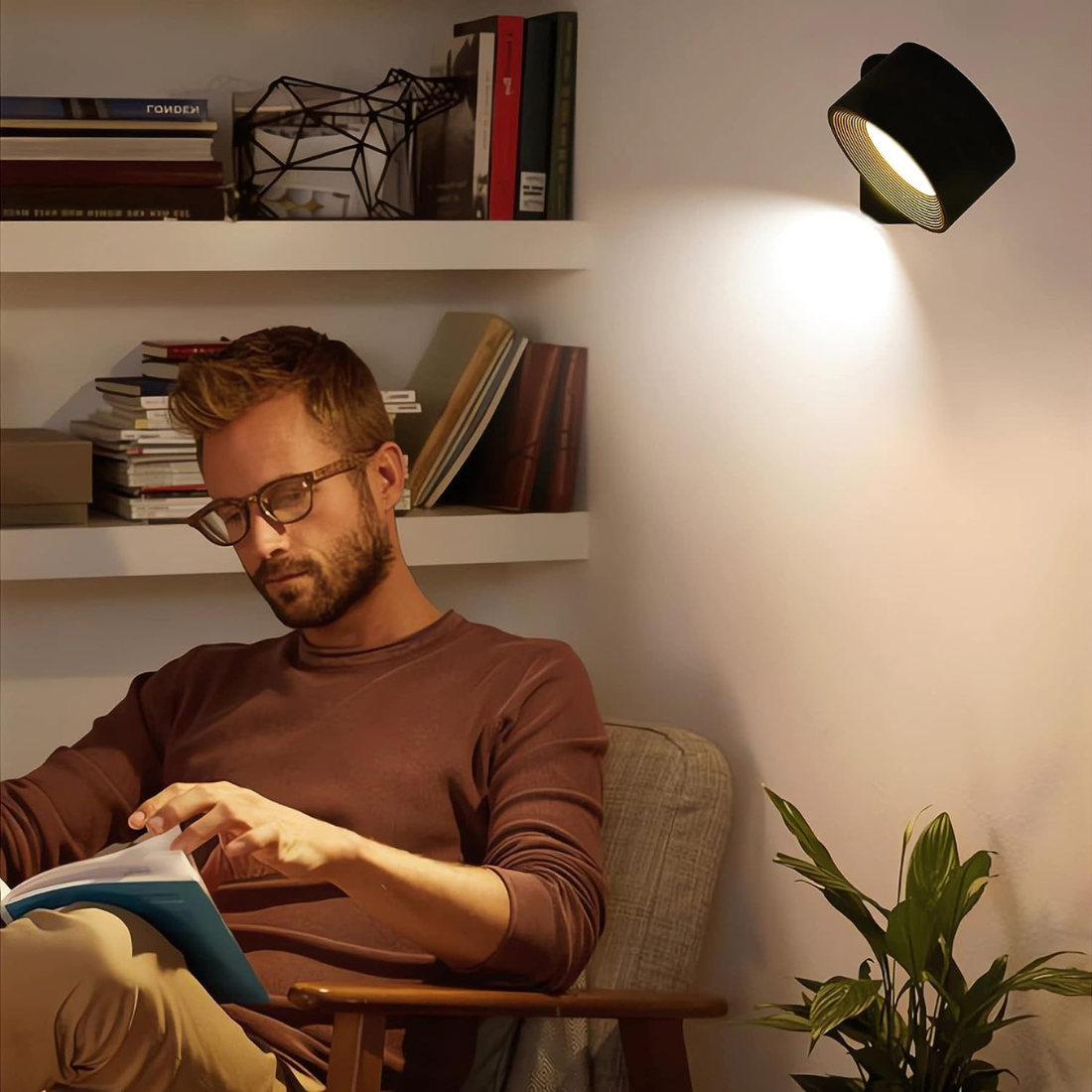 FlexiLamp - Wireless 360° Wall Lamp with Rechargeable LED