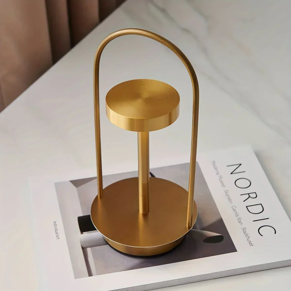 Wire Lamp Rechargeable LumiLight Table Lamp - Elegant Portable Table Lamp for a Refined Atmosphere